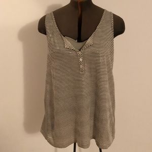 J. Crew pretty clear sequined front tank top.